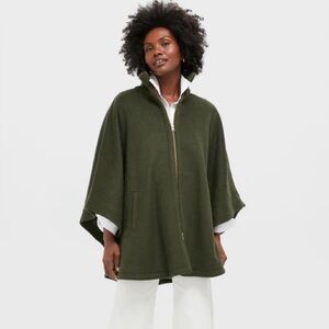 NWT Tuckernuck Olive Full Zip Huntington Cape - one size fits all